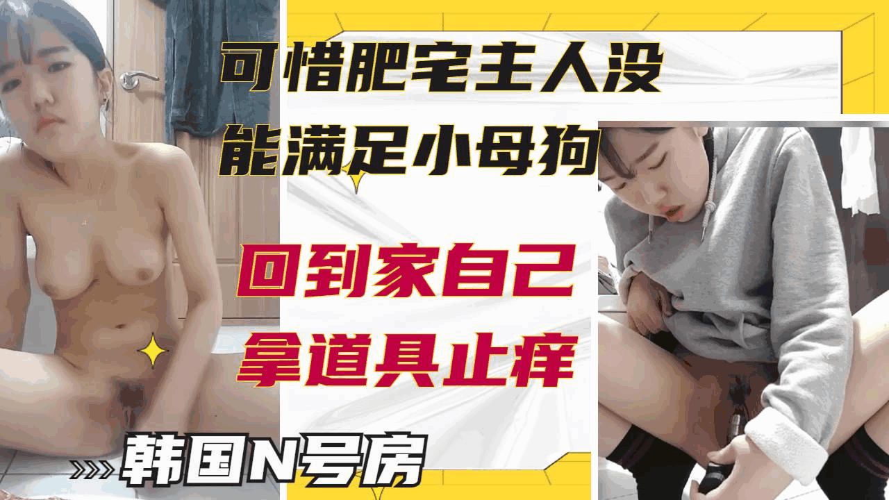 【泄密】肥宅主人没能满足小母狗回到家只好拿道具狂痛骚逼自慰